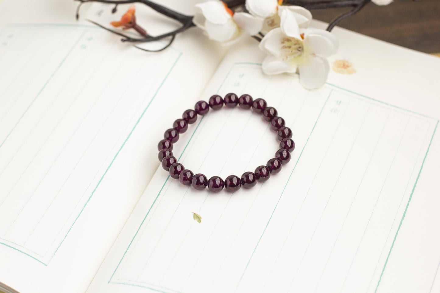 <You's jewelry>Exclusive customized garnet bracelet（7+）