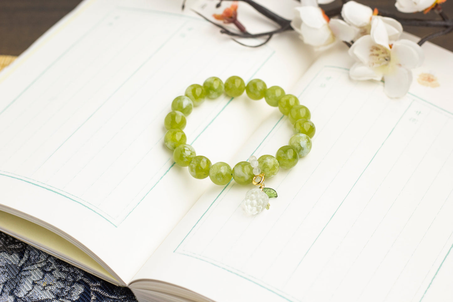 <You's jewelry>Exclusively customized green milk cap bracelets