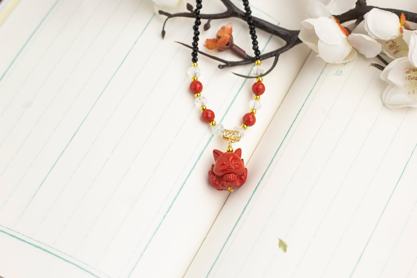 <You's jewelry>Exclusive customized cinnabar little fox