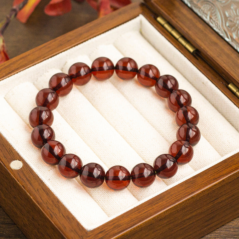 <You's jewelry>Exclusive customized blood amber bracelet（10+）