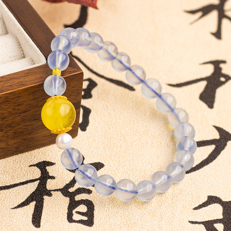 <You's jewelry>Exclusive customized aquamarine bracelet