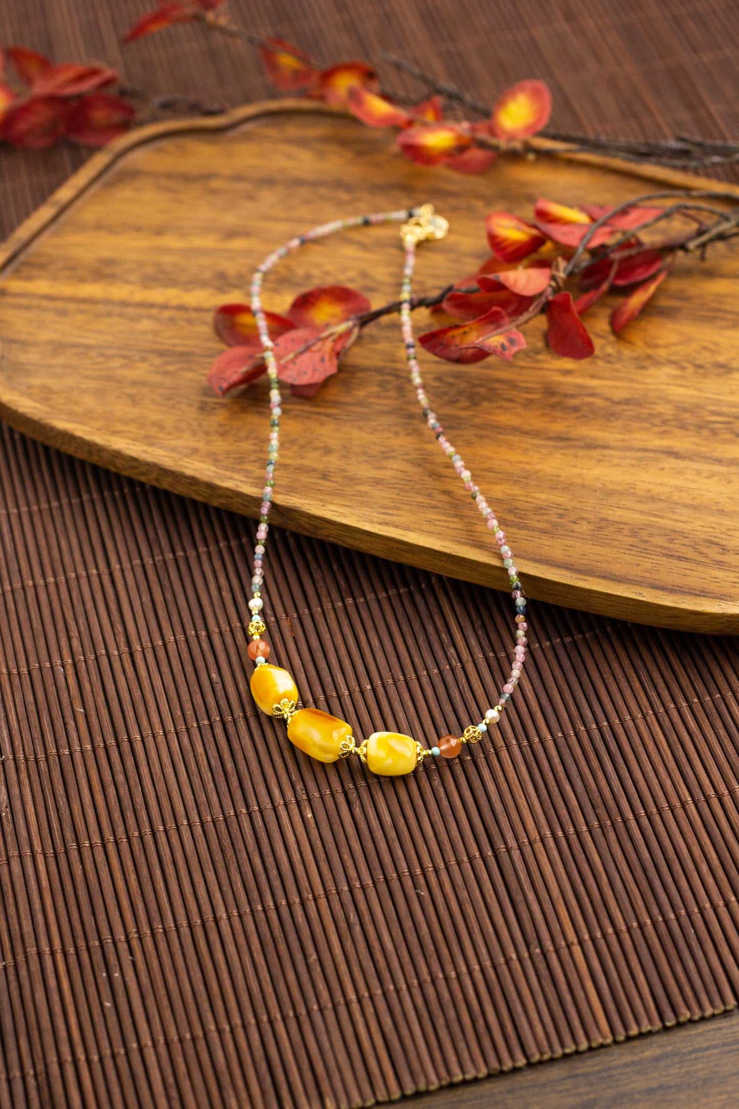 <You's jewelry>Exclusive customized beeswax necklace