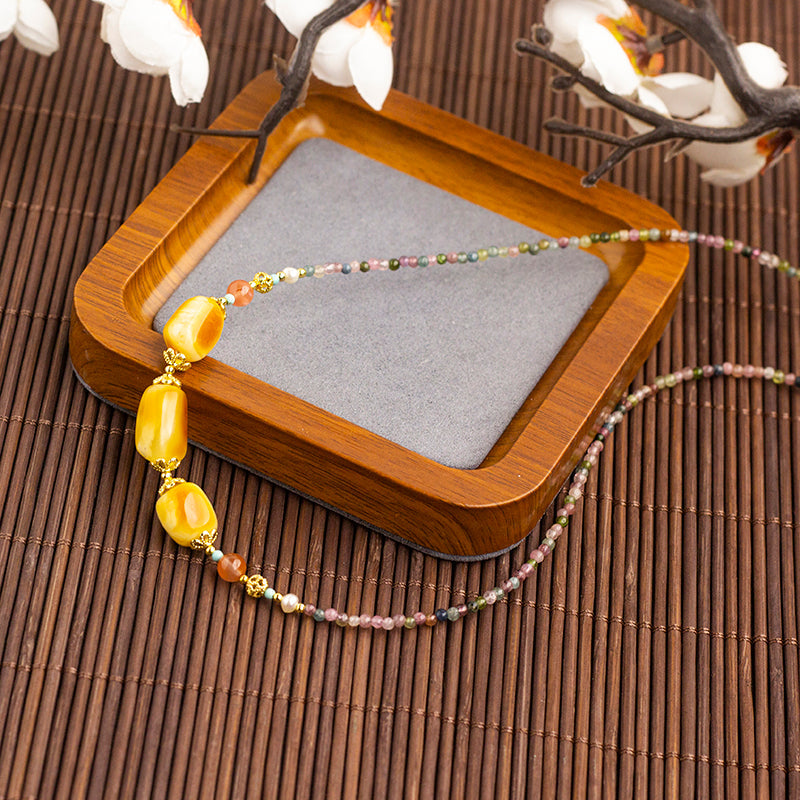 <You's jewelry>Exclusive customized beeswax necklace