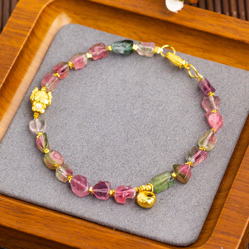 <You's jewelry>Exclusive customized watermelon tourmaline bracelet