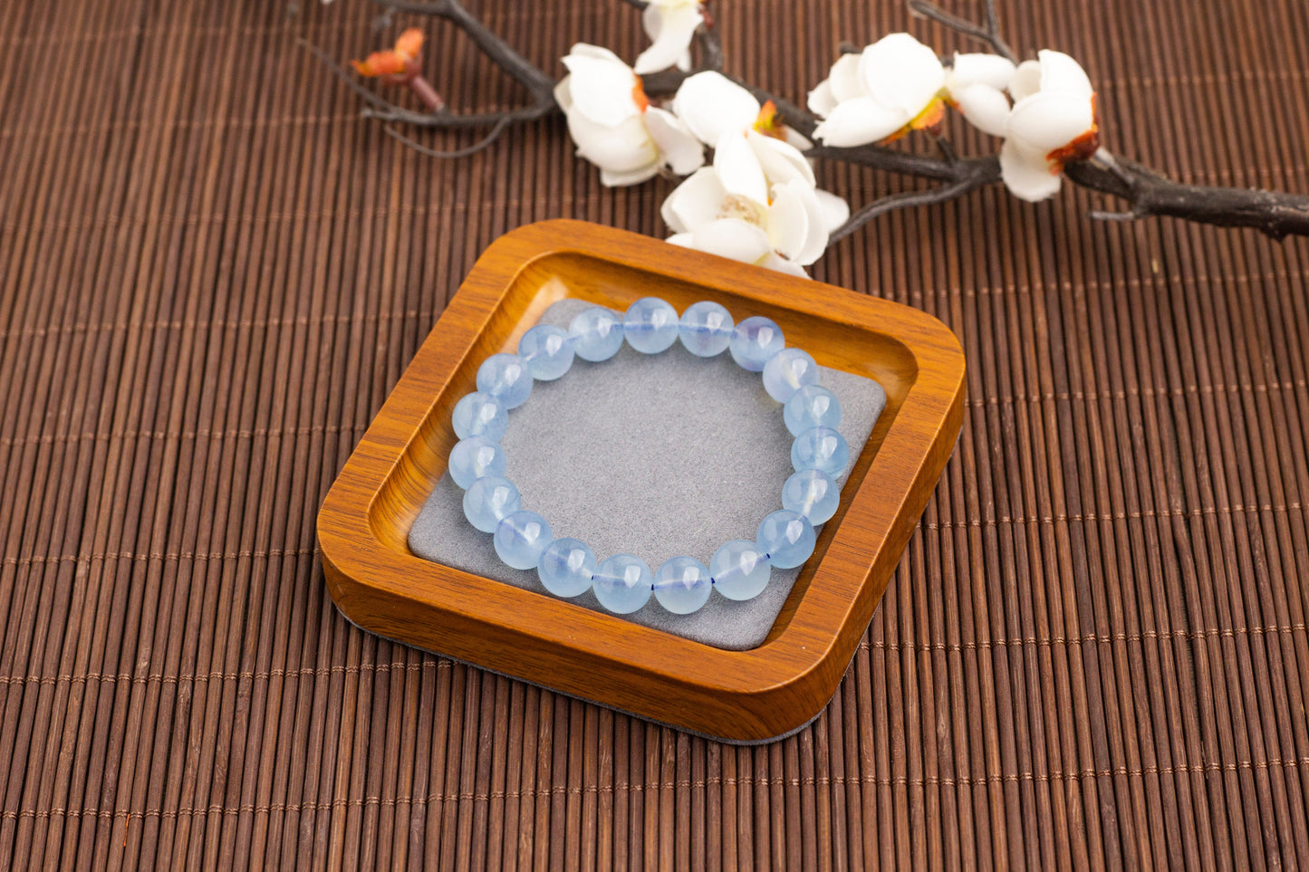 <You's jewelry>Exclusive customized aquamarine bracelet（10+）