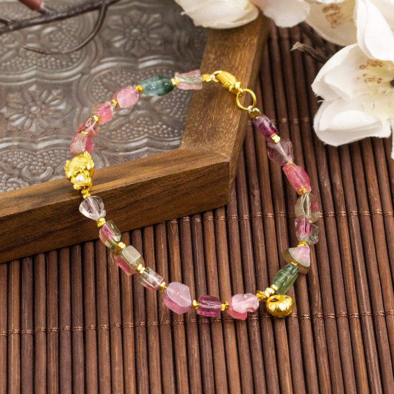 <You's jewelry>Exclusive customized watermelon tourmaline bracelet