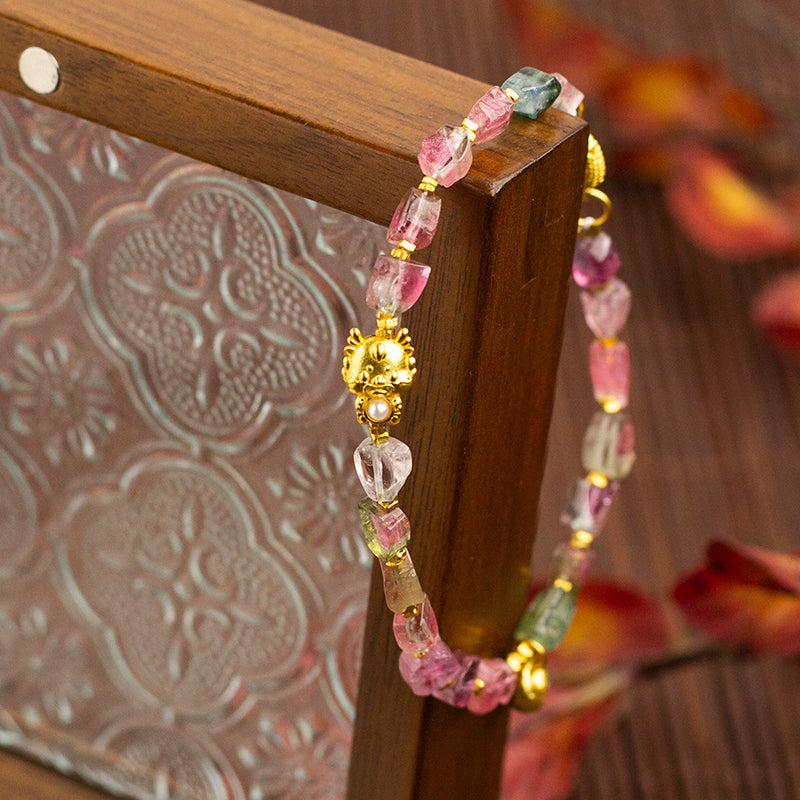 <You's jewelry>Exclusive customized watermelon tourmaline bracelet