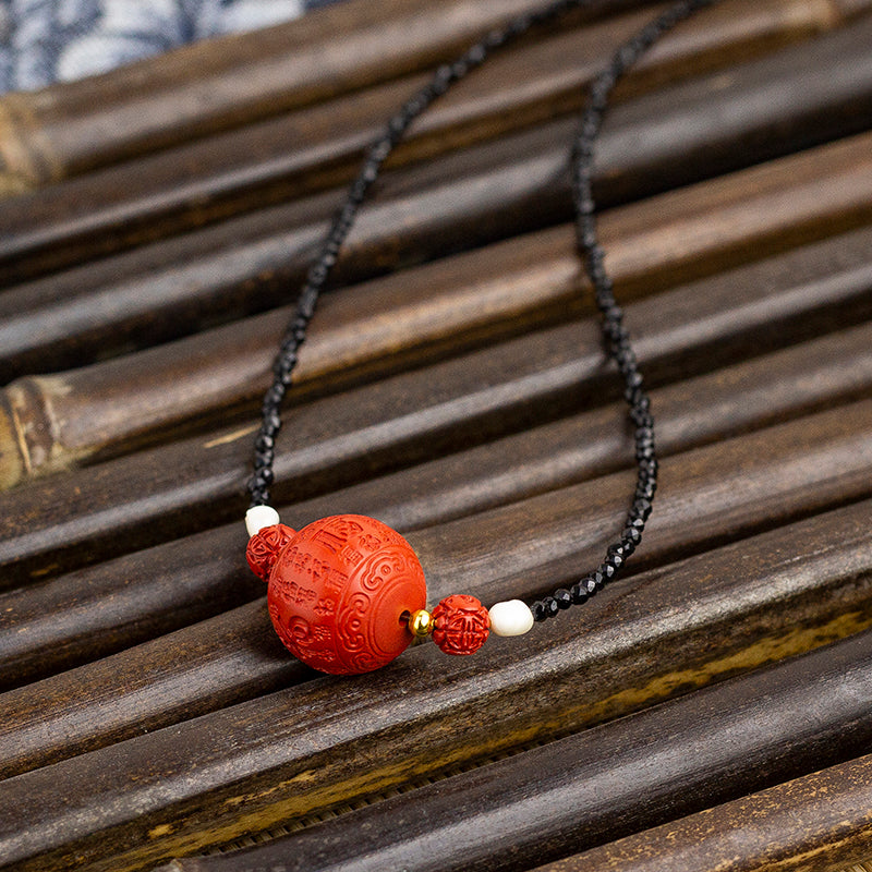 <You's jewelry>Exclusive customized cinnabar necklace