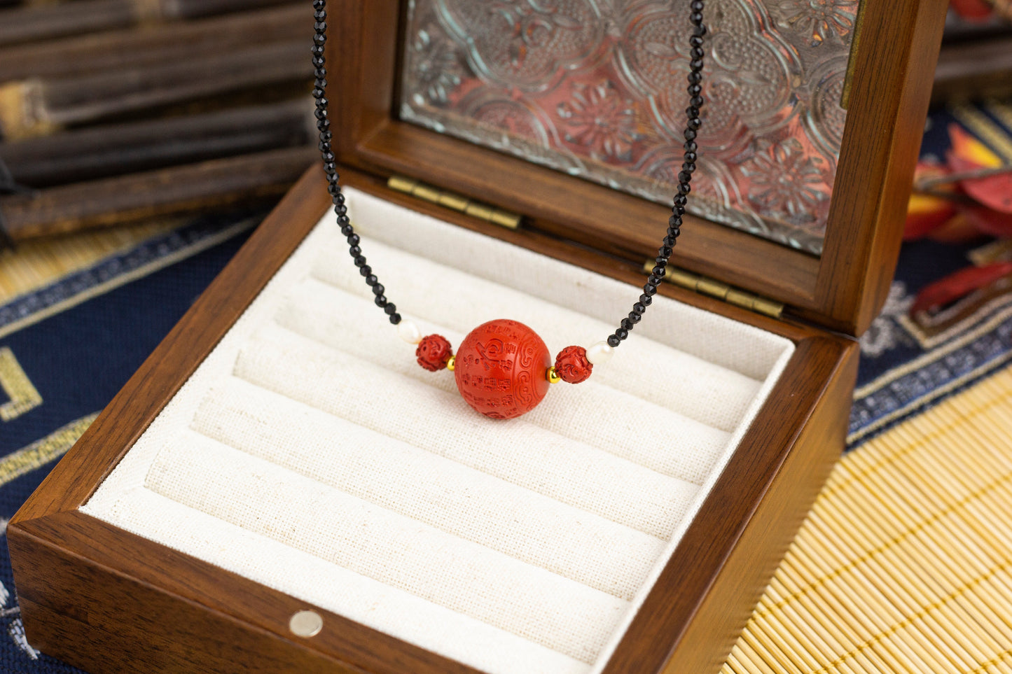 <You's jewelry>Exclusive customized cinnabar necklace