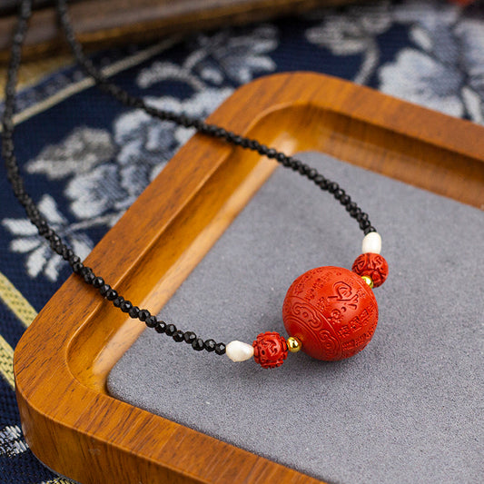 <You's jewelry>Exclusive customized cinnabar necklace