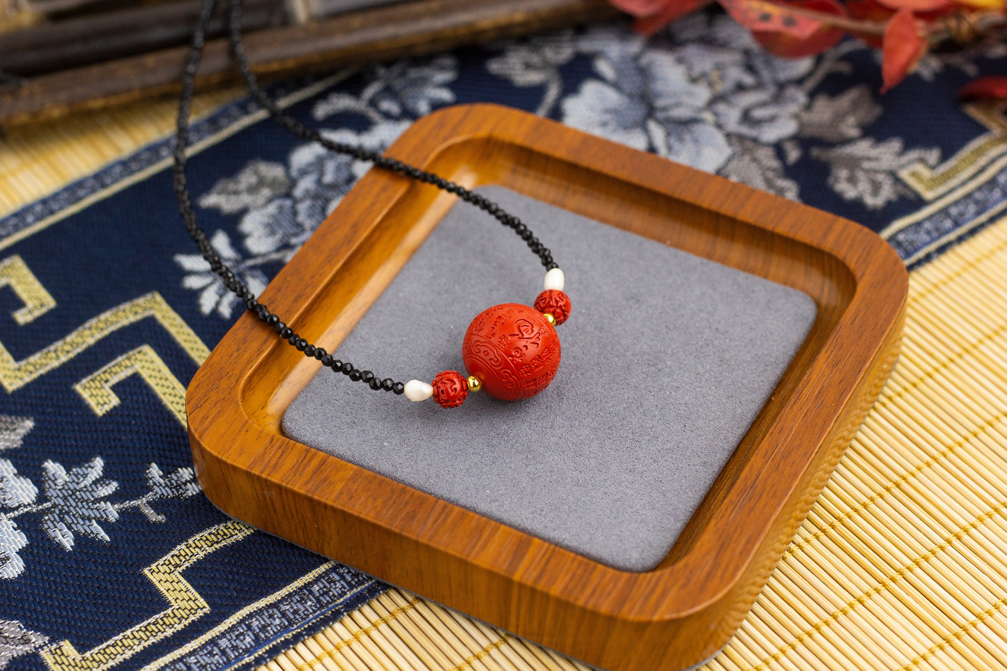 <You's jewelry>Exclusive customized cinnabar necklace