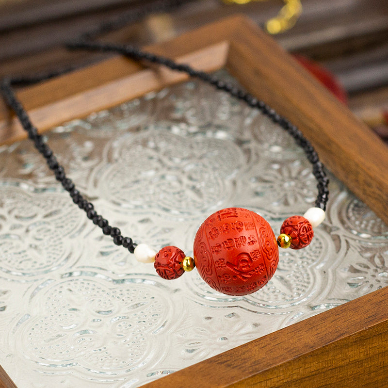 <You's jewelry>Exclusive customized cinnabar necklace