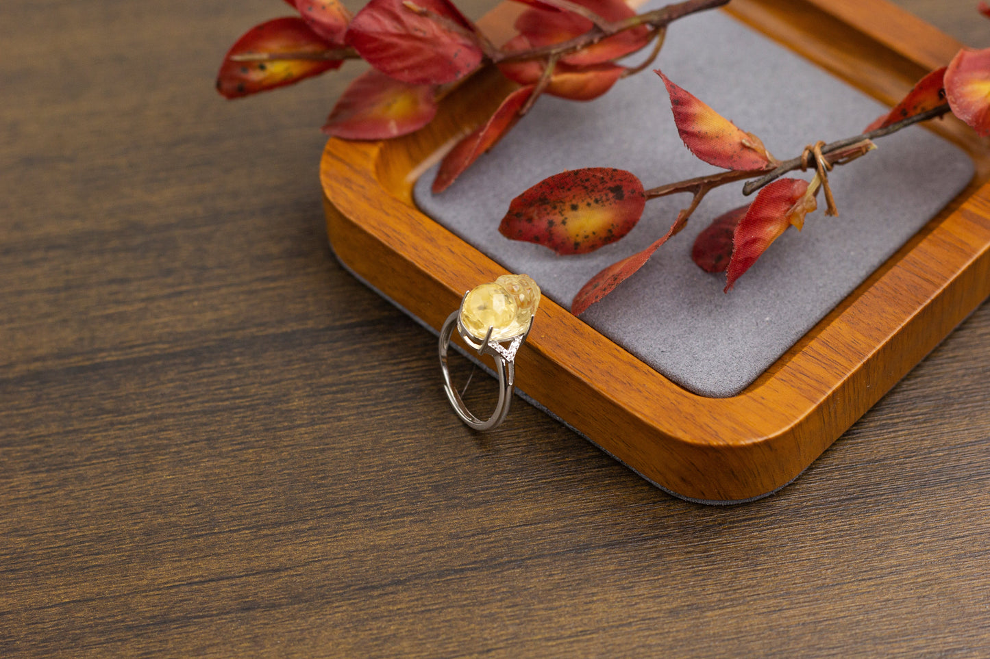 <You's jewelry>Exclusive customized citrine Pixiu ring