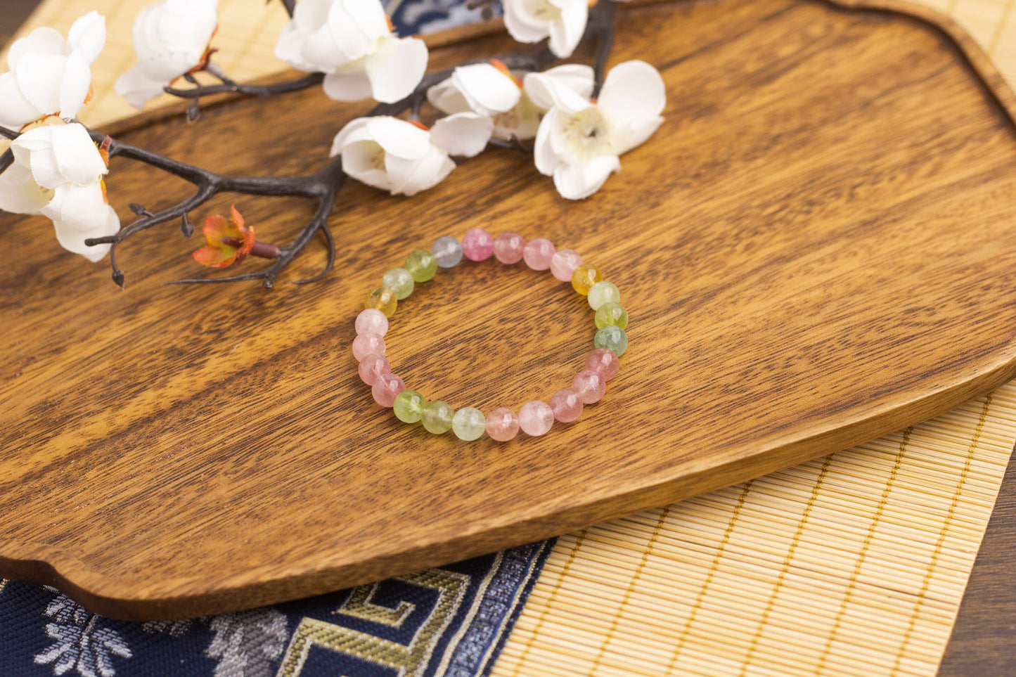 <You's jewelry>Exclusive customized macaron tourmaline bracelet（7+）