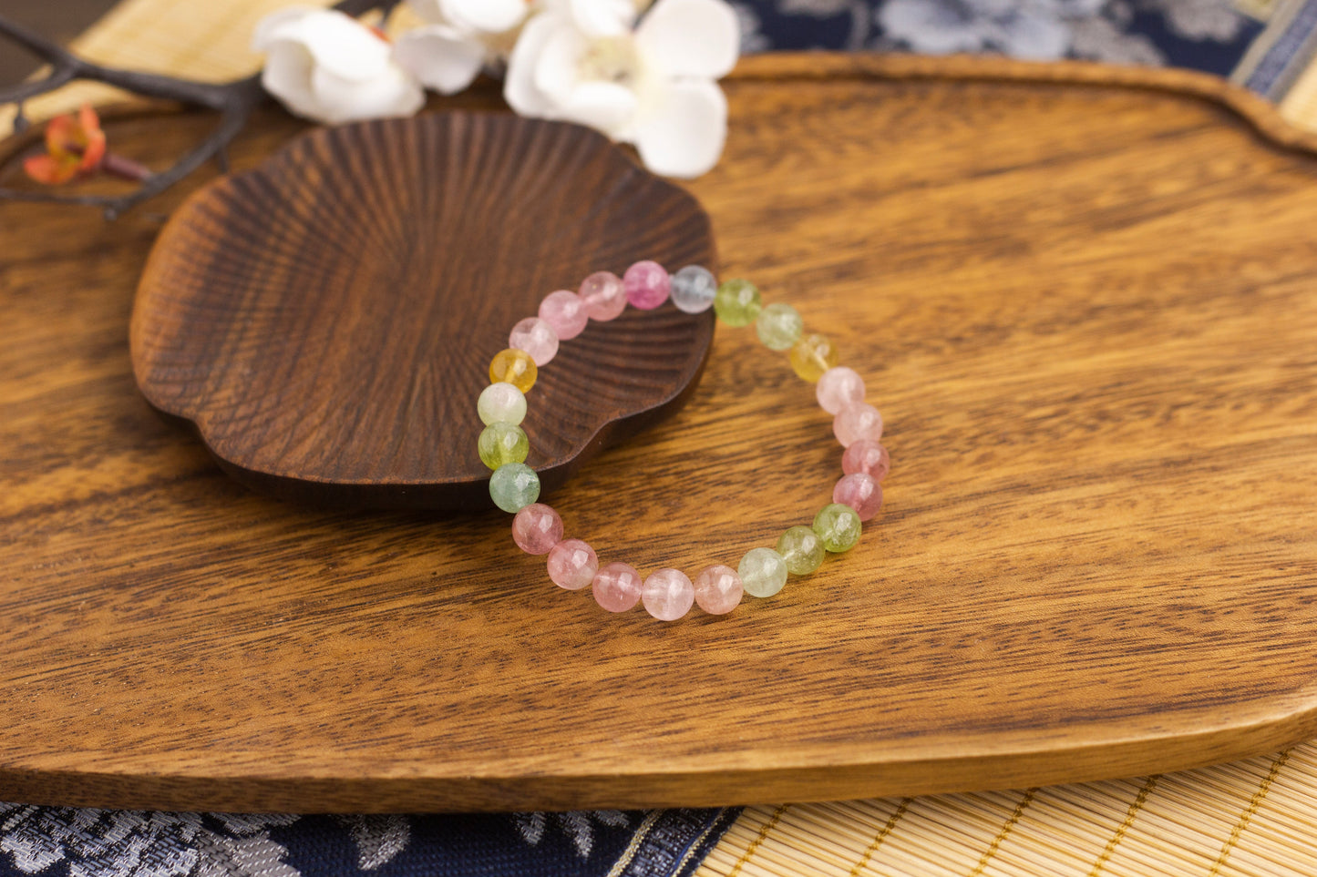 <You's jewelry>Exclusive customized macaron tourmaline bracelet（7+）