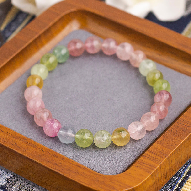 <You's jewelry>Exclusive customized macaron tourmaline bracelet（7+）