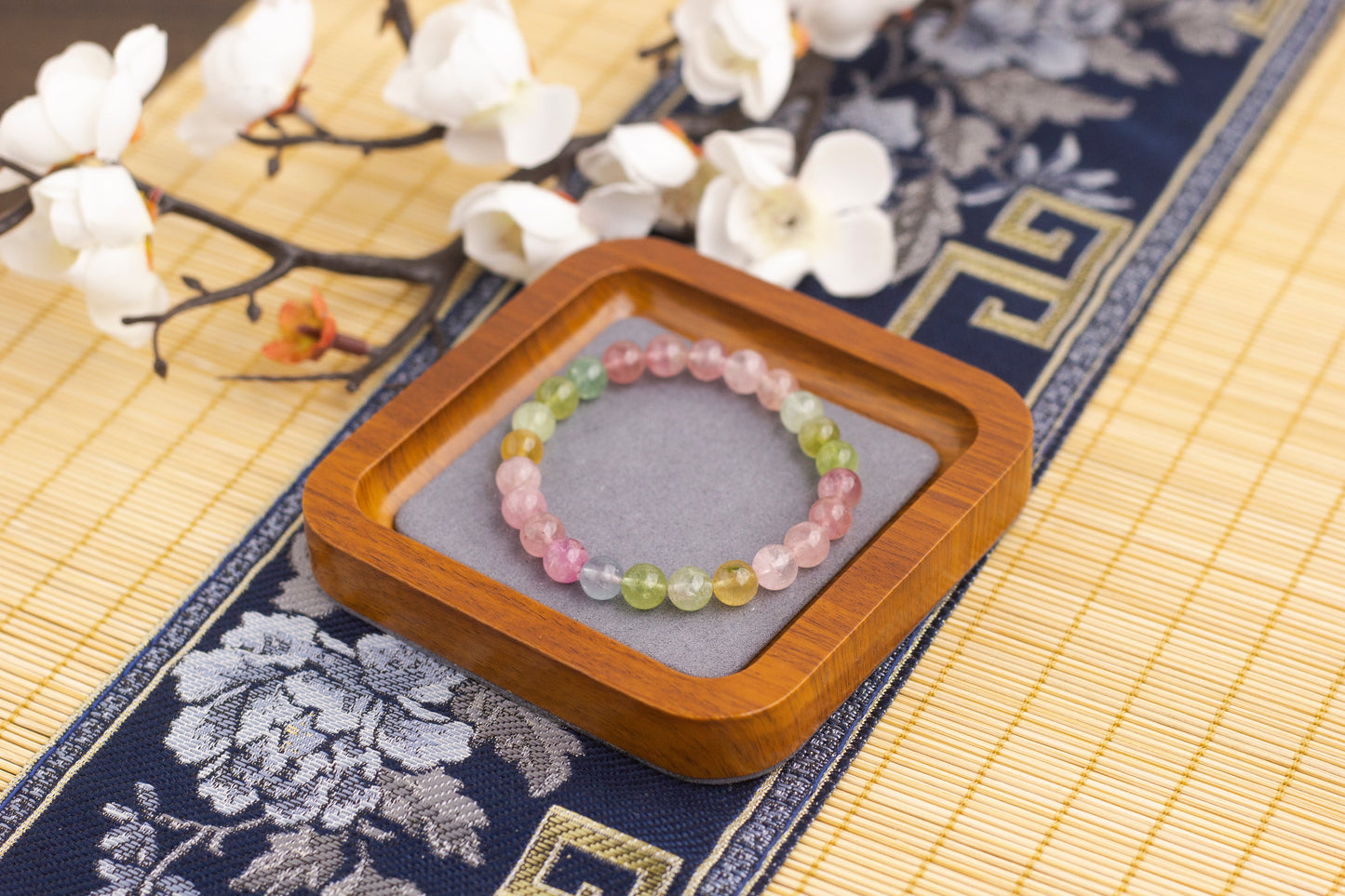 <You's jewelry>Exclusive customized macaron tourmaline bracelet（7+）