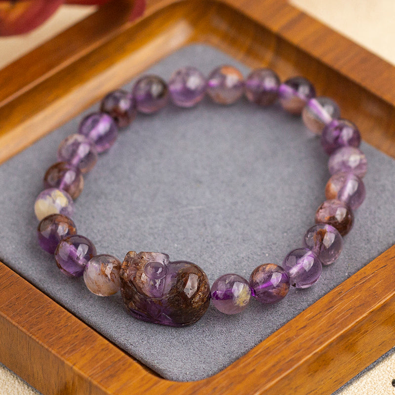 <You's jewelry>Exclusive customized purple ghost Pixiu bracelet（7+）