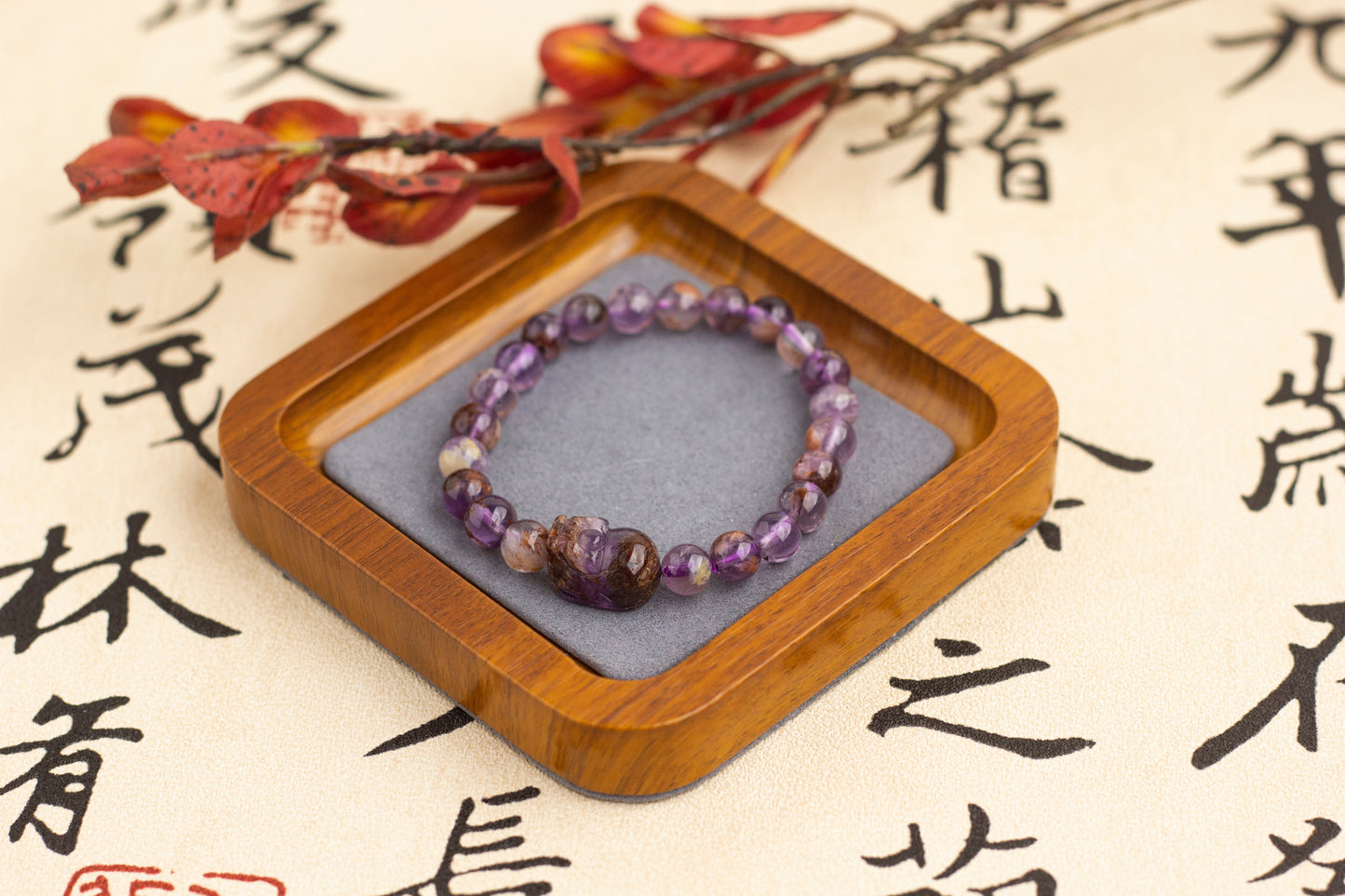 <You's jewelry>Exclusive customized purple ghost Pixiu bracelet（7+）