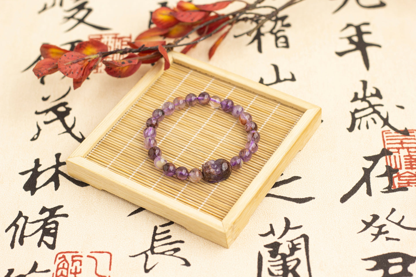 <You's jewelry>Exclusive customized purple ghost Pixiu bracelet（7+）