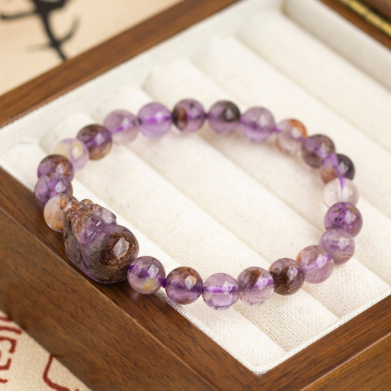 <You's jewelry>Exclusive customized purple ghost Pixiu bracelet（7+）