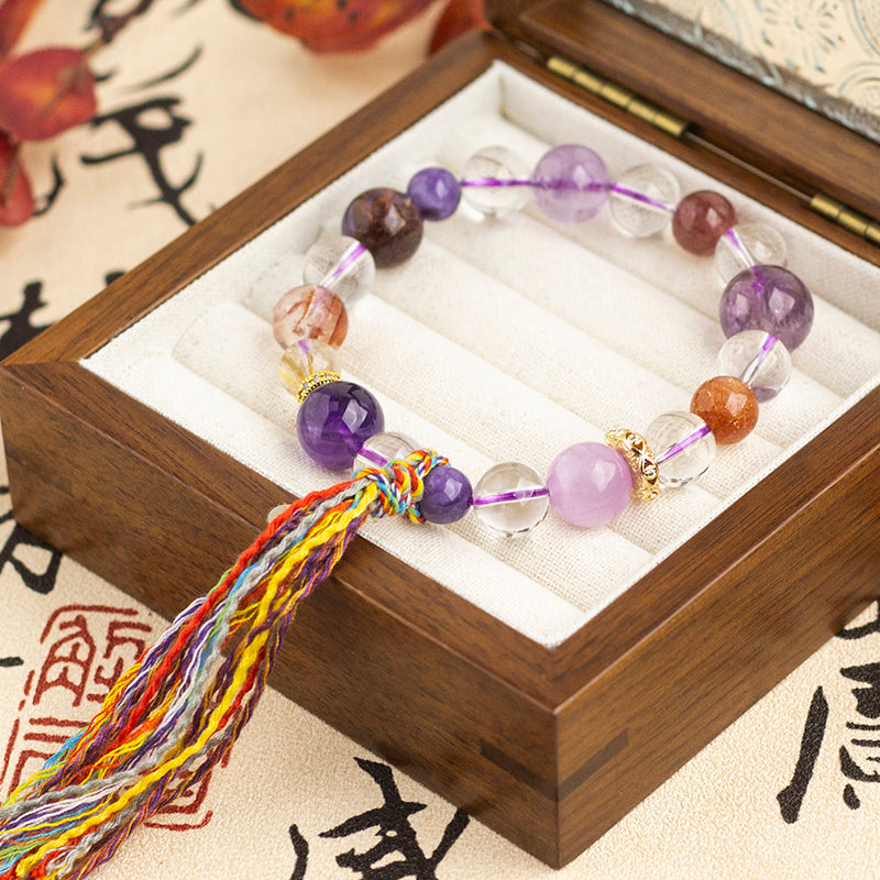 <You's jewelry>Exclusively customized Nine Purple Fire Bracelet