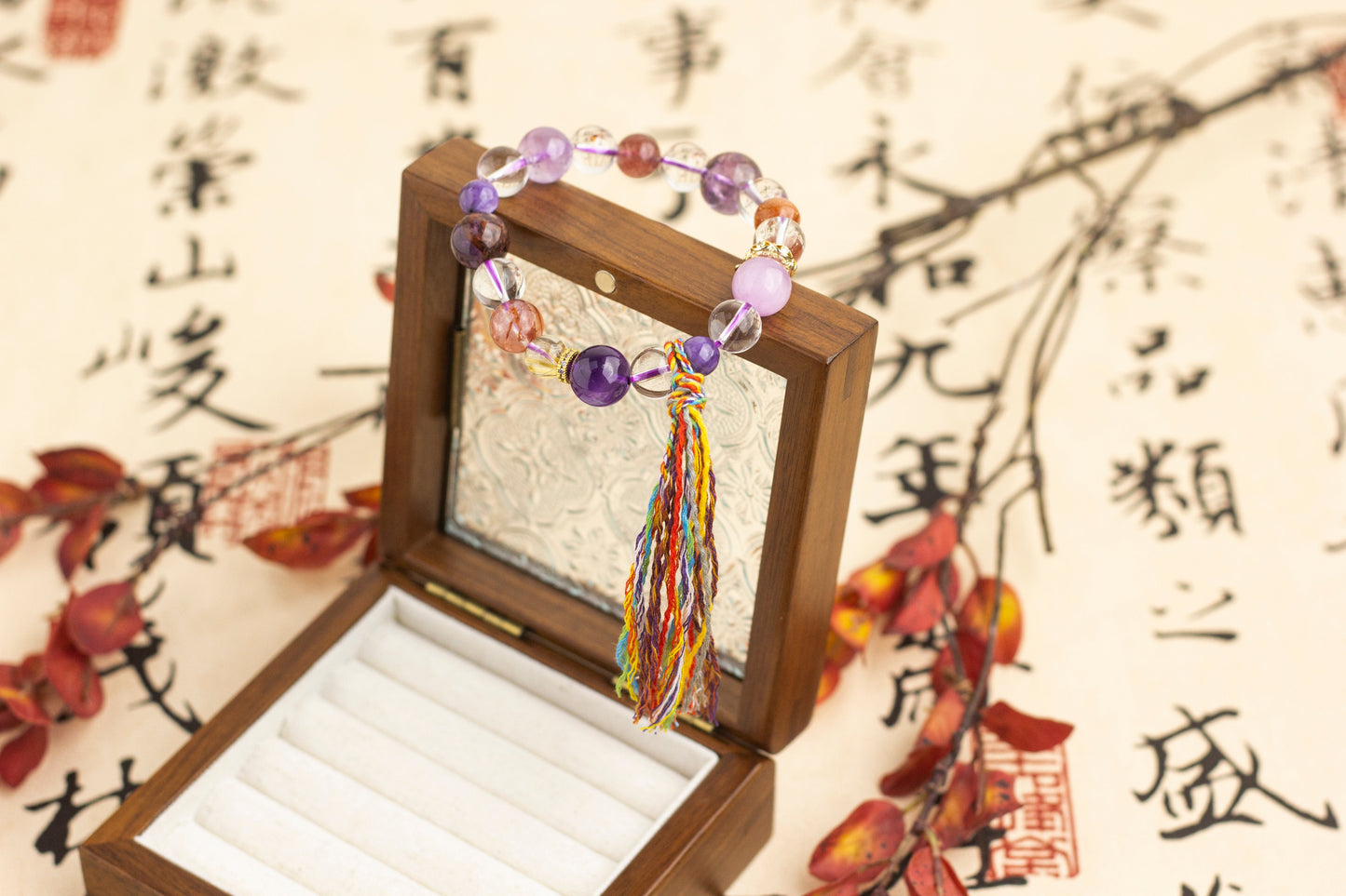 <You's jewelry>Exclusively customized Nine Purple Fire Bracelet