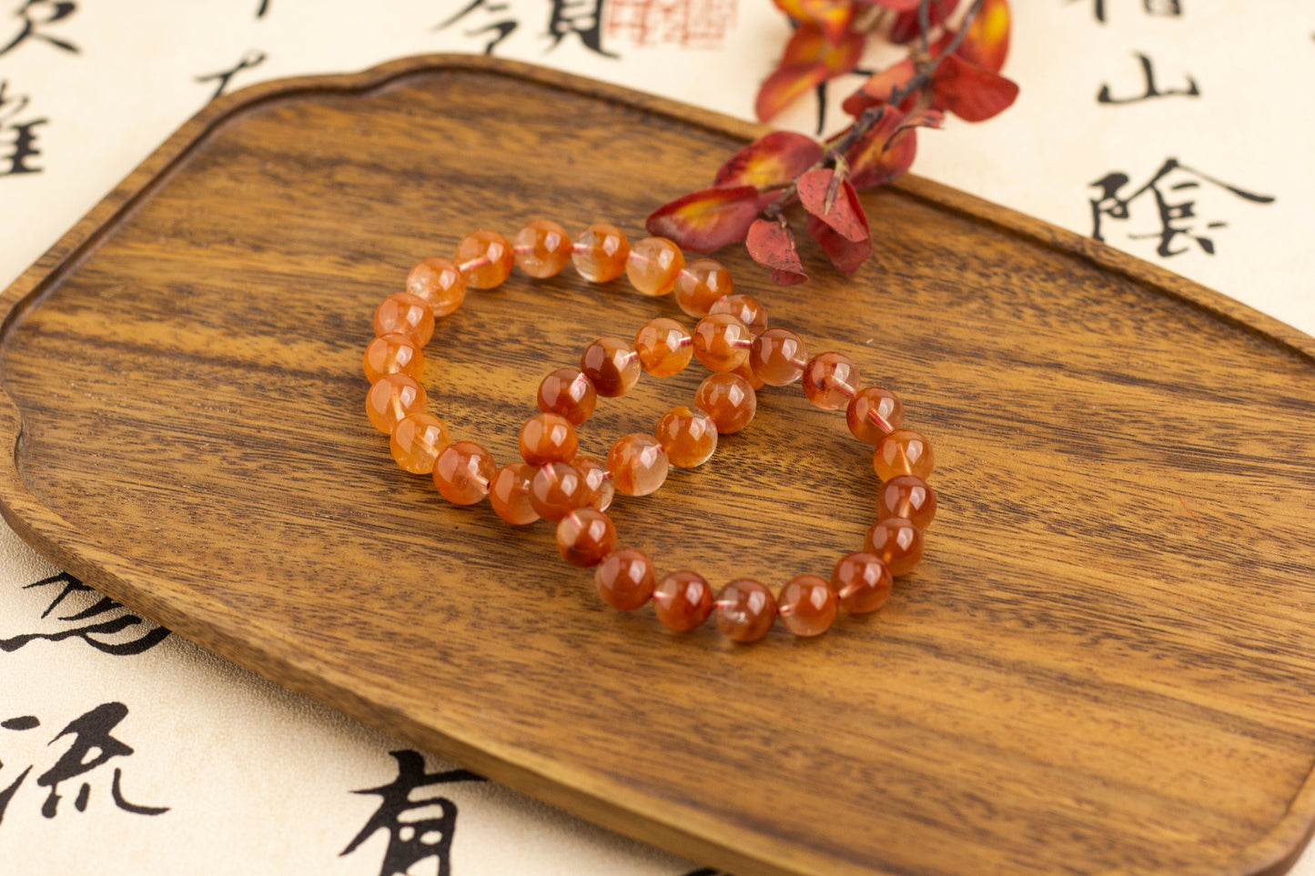 <You's jewelry>Exclusively customized Red Rutilated cornucopia bracelet（11+）