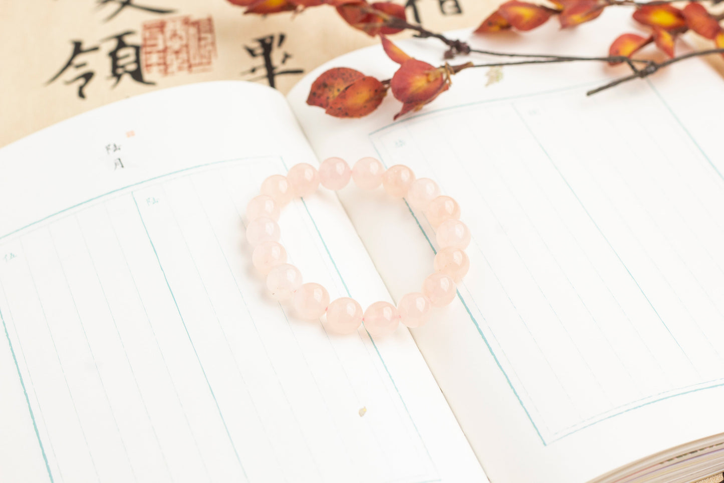 <You's jewelry>Exclusive customized Rose Quartz  bracelet (11+)