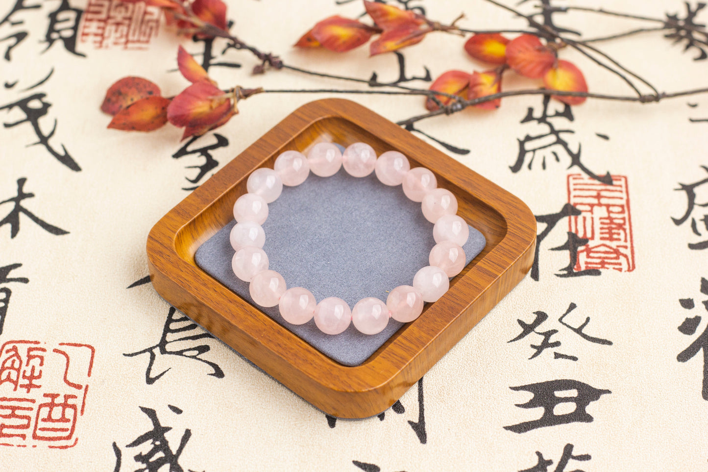 <You's jewelry>Exclusive customized Rose Quartz  bracelet (11+)