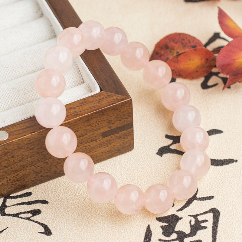 <You's jewelry>Exclusive customized Rose Quartz  bracelet (11+)