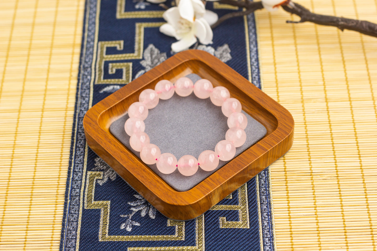 <You's jewelry>Exclusive customized Rose Quartz l bracelet (12+)