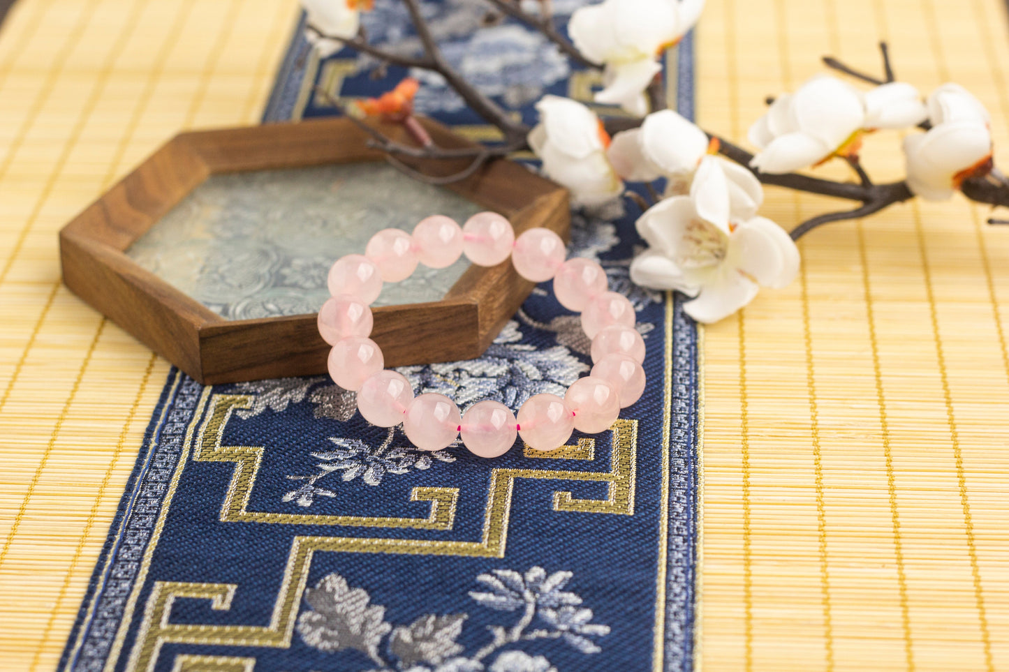 <You's jewelry>Exclusive customized Rose Quartz l bracelet (12+)