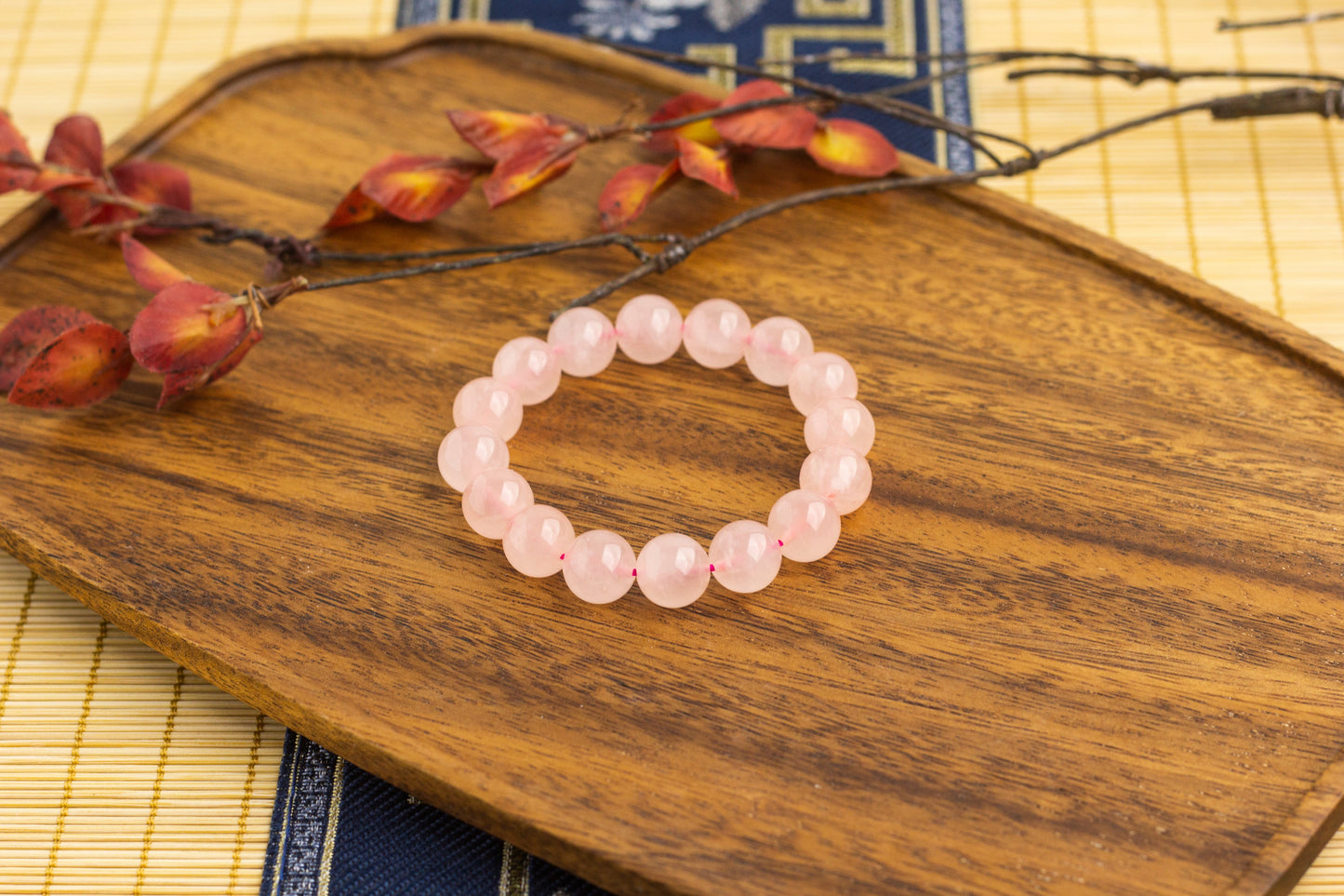 <You's jewelry>Exclusive customized Rose Quartz l bracelet (12+)