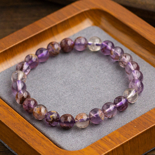 <You's jewelry>Exclusive customized purple Phantom quartz bracelet（7+）