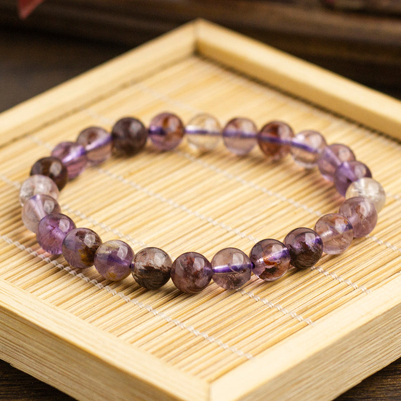 <You's jewelry>Exclusive customized purple Phantom quartz bracelet（7+）