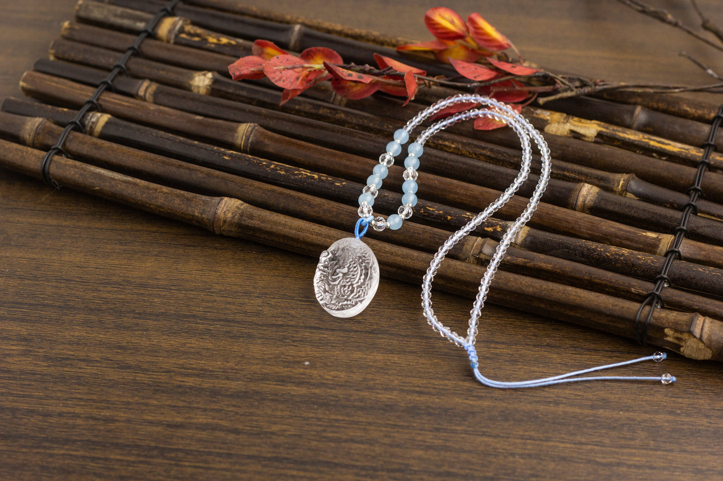 <You's jewelry>Exclusively customized Clear Quartz  dragon plaque