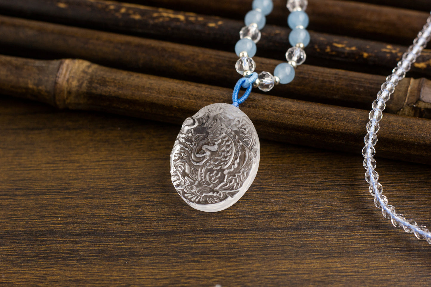 <You's jewelry>Exclusively customized Clear Quartz  dragon plaque