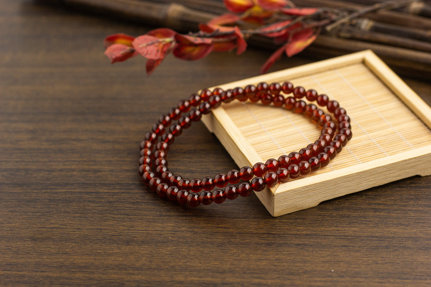 <You's jewelry>Exclusive customized garnet bracelet（6+）