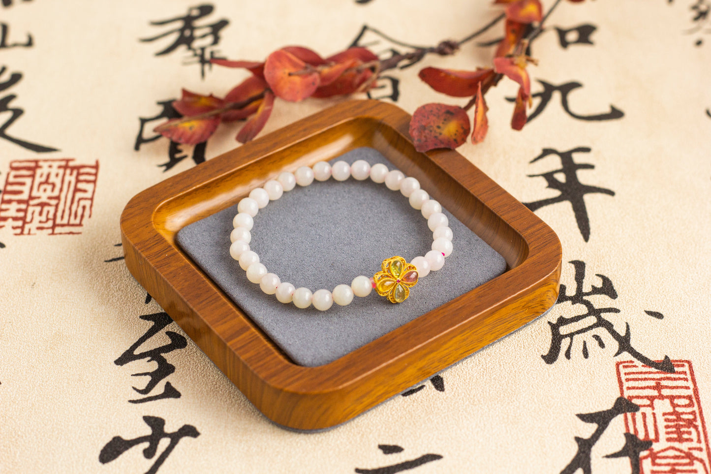 <You's jewelry>Exclusively customized lotus root powder bracelets（5+）