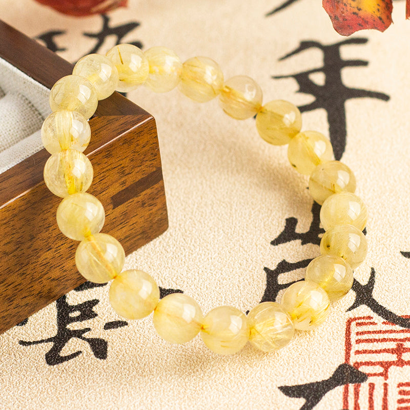 <You's jewelry>Exclusive customized Gold Titanium crystalbracelet（9+）