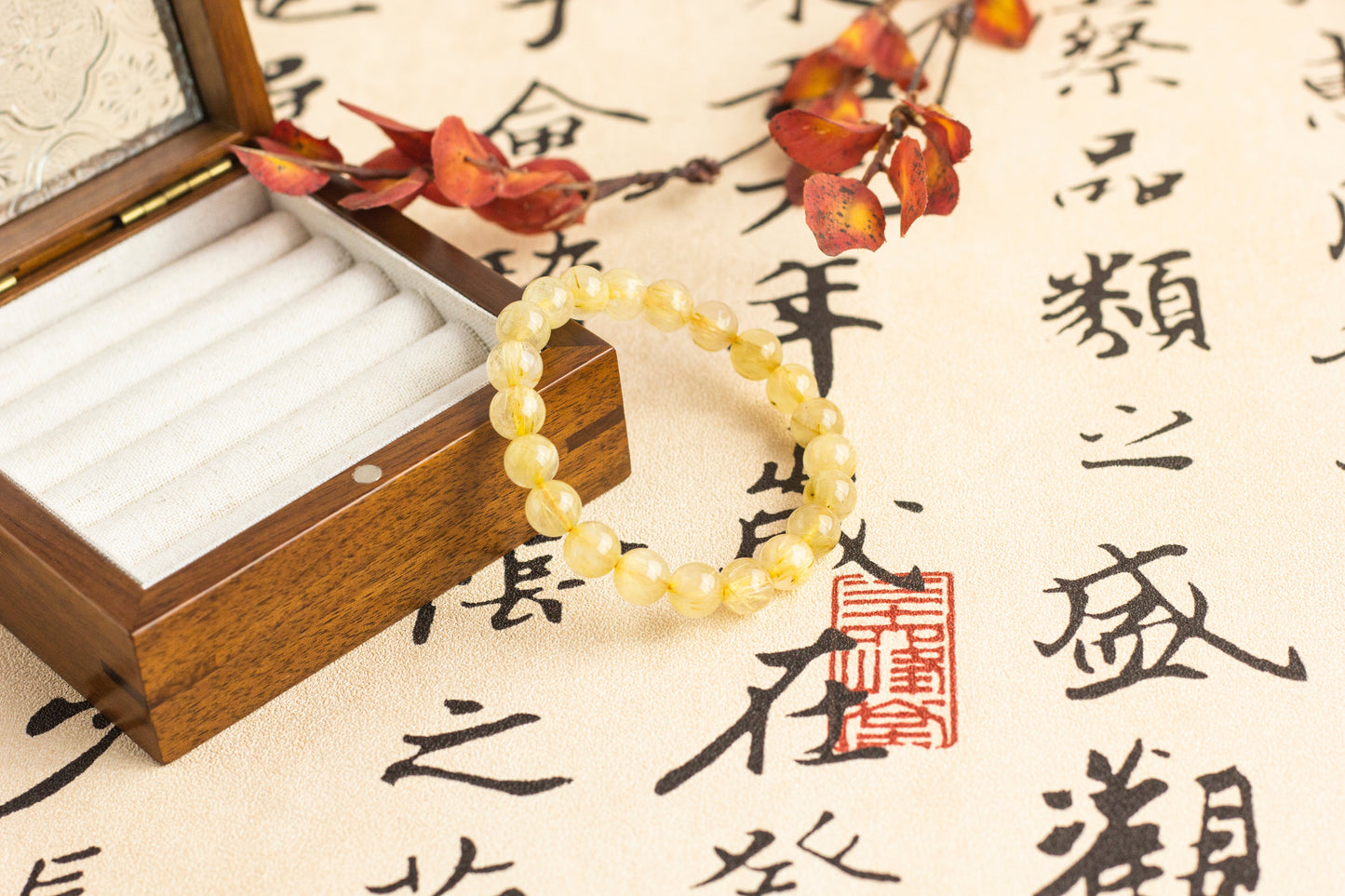 <You's jewelry>Exclusive customized Gold Titanium crystalbracelet（9+）