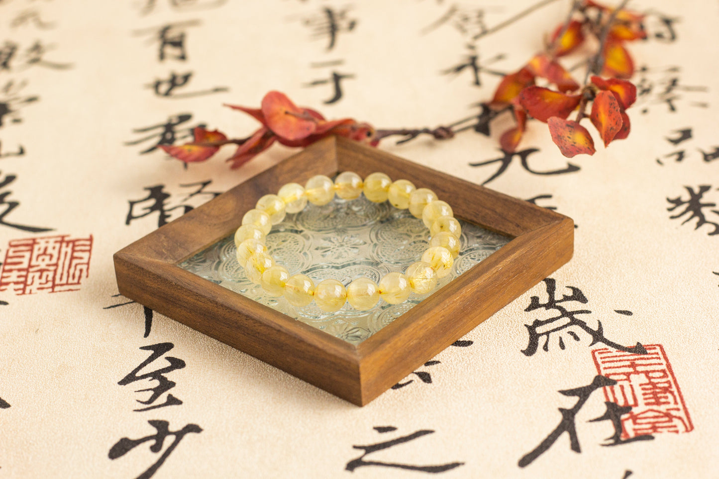 <You's jewelry>Exclusive customized Gold Titanium crystalbracelet（9+）