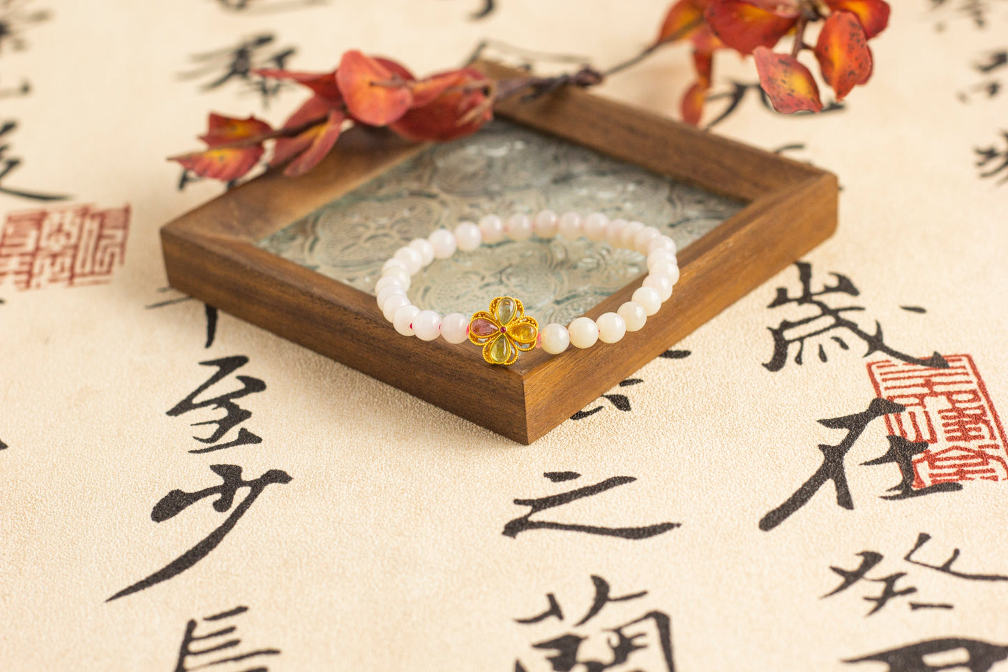 <You's jewelry>Exclusively customized lotus root powder bracelets（5+）