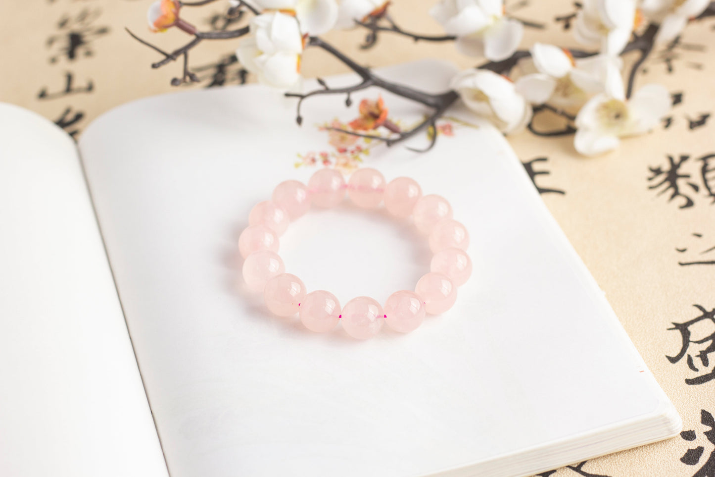 <You's jewelry>Exclusive customized rose quartz bracelet(14+)