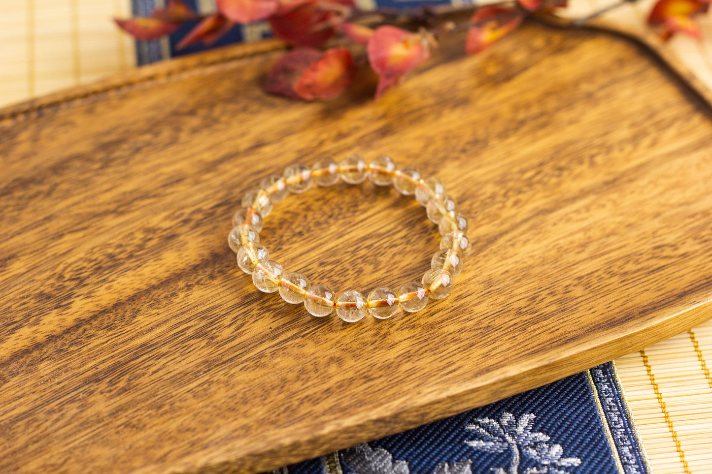 <You's jewelry>Exclusive customized Gold Titanium crystalbracelet（8+）