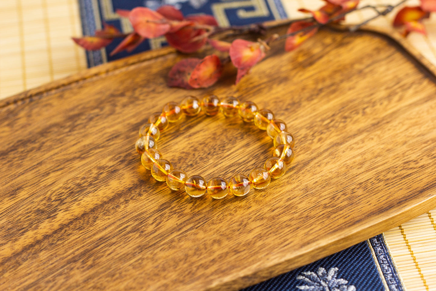 <You's jewelry>Exclusive customized yellow pagoda crystal bracelet（10+）