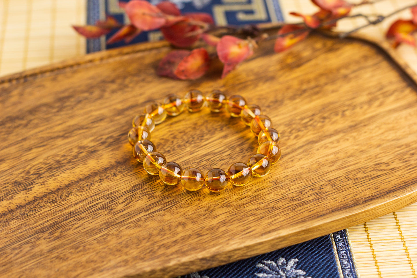 <You's jewelry>Exclusive customized yellow pagoda crystal bracelet（11+）