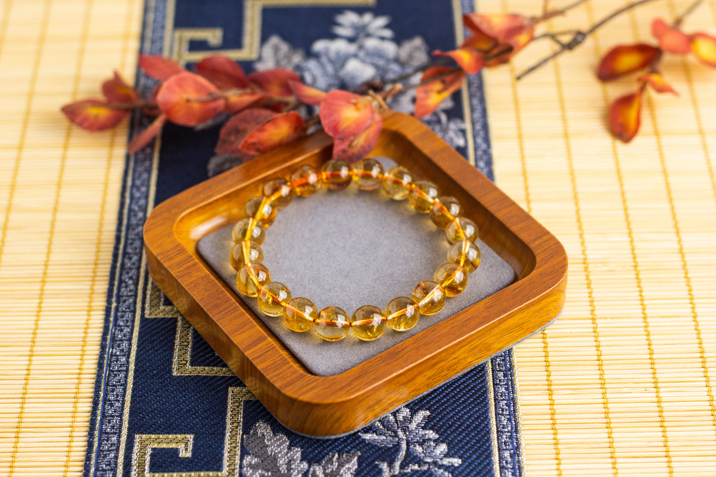 <You's jewelry>Exclusive customized yellow pagoda crystal bracelet（10+）