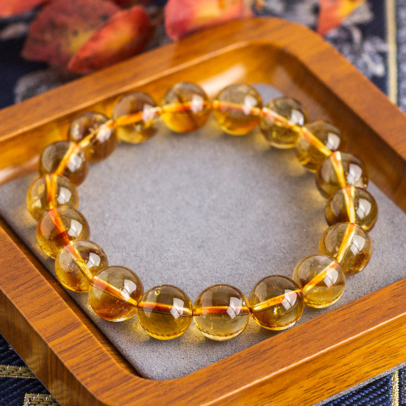 <You's jewelry>Exclusive customized yellow pagoda crystal bracelet（11+）